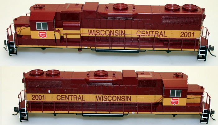 (image for) Body Shell - Wisconsin Central #2001 Error ( HO GP38-2 )